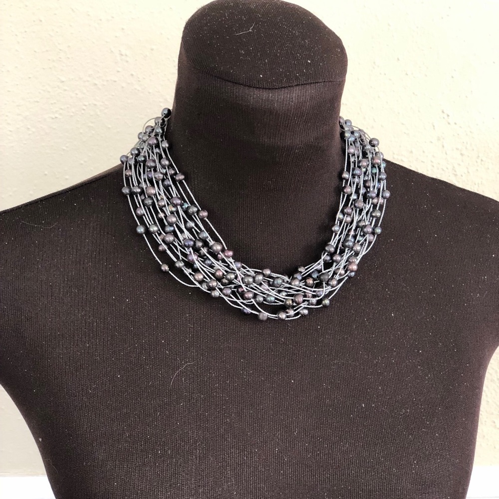 Blue necklace